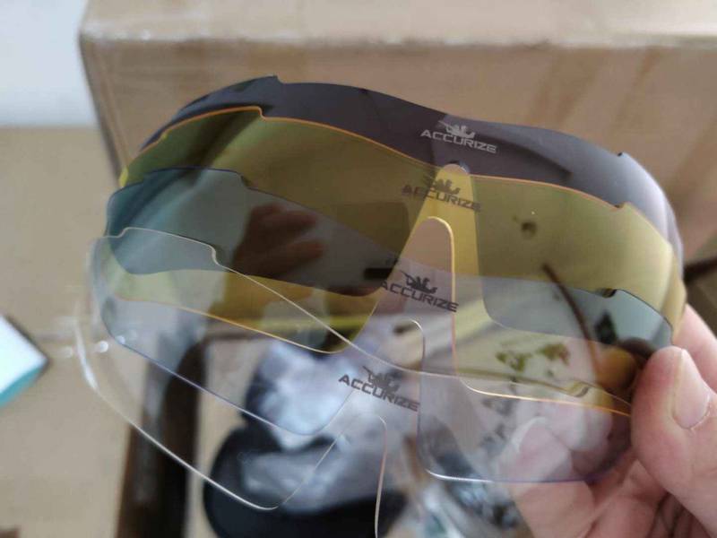Accurize skytebriller med 5 glass